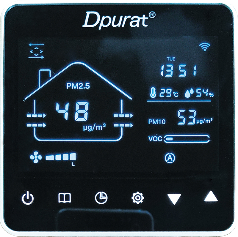 双向流全热交换壁挂新风系统